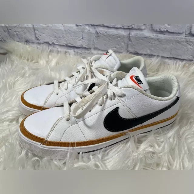 Nike Court Legacy Men's Sneakers Shoes Size 11 White Desert Ochre Leather