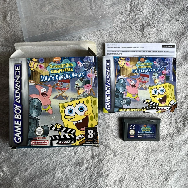 SPONGEBOB SQUAREPANTS LIGHTS, Camera, Pants Nintendo Game Boy Advance