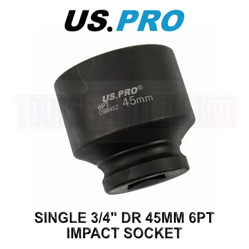 Toma de impacto de 6 puntos US PRO Tools 45 mm 3/4" DR 3719