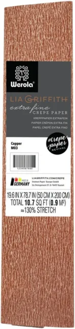 Metallic Crepe Paper 19.6"X78.7"-Copper