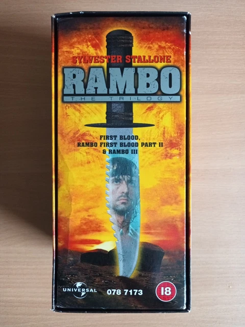 RAMBO THE TRILOGY VHS 3 Tape Box Set, First Blood & Part 2 & Part 3. £8 ...