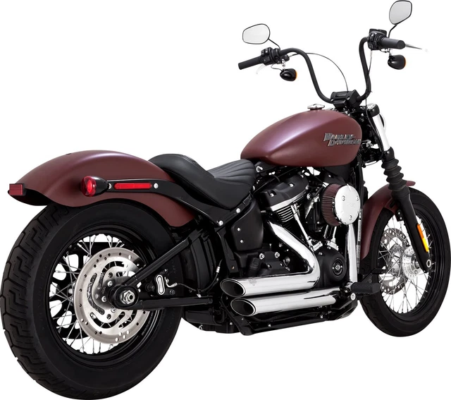 Vance & Hines Chrome Shortshots Staggered Exhaust System (17333) 2