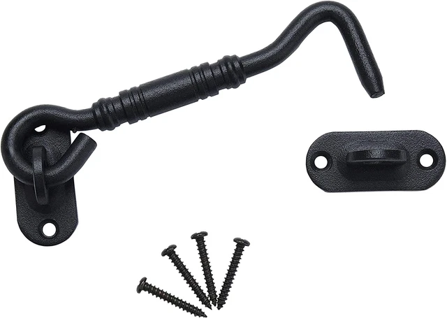 Tambee 3.7" Sliding Barn Door Latch Lock for Locking Barns, Sliding and Double D