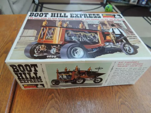 1967 Monogram Boot Hill Express Tom Daniel Model Kit 6735 Unbuilt Open Box 1/24