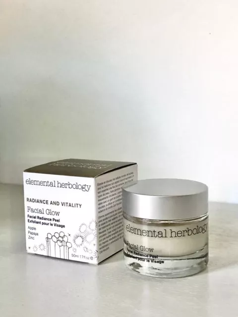 Elemental Herbology Resplandor Facial Radiance Peeling 50 ml TOTALMENTE NUEVO EN CAJA PRECIO DE VENTA SUGERIDO POR EL FABRICANTE £42
