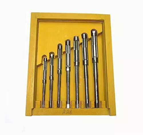 Micro Expanding Hand Reamer 7 Pcs Set 1/4- 15/32 - New Boxed Set Adjustable
