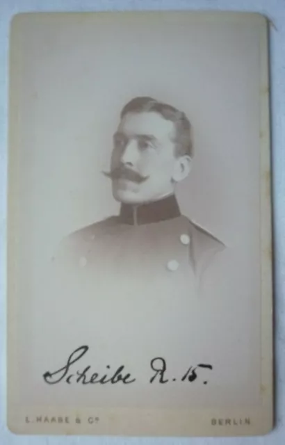 CdV Preussische KRIEGSAKADEMIE BERLIN 1886-1889 Scheibe Infanterie Nr. 15