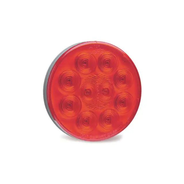 GROTE 53252 Stop/Turn/Tail Light,Round,Red