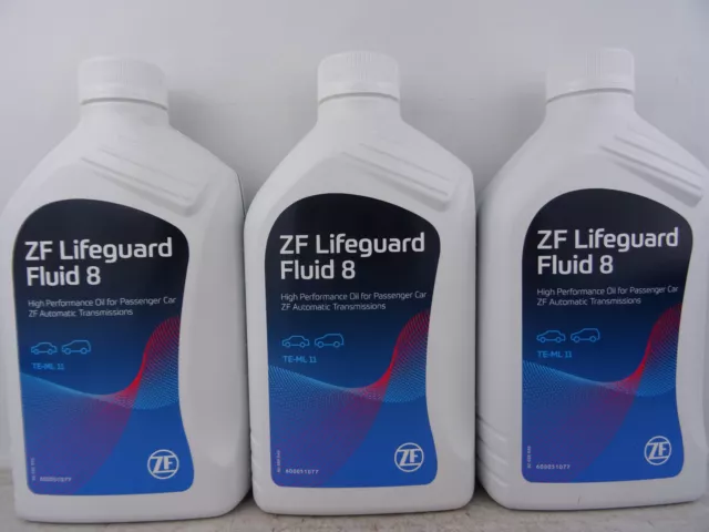 ZF Lifeguard Fluid 8 Getriebeöl ORIGINAL ATF Automatikgetriebe Öl 3x 1Liter