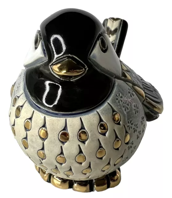 RINCONADA Artesania CHICKADEE #743 Silver Anniversary Platinum & 18K Gold NIB