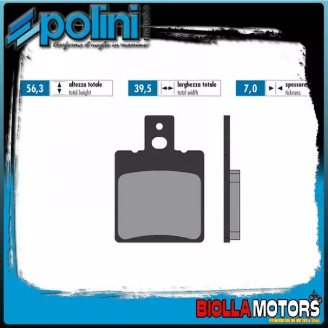 174.2029 Polini Front Brake Pads Ktm Mx/Mxc 500 500Cc 1986 - Sintered