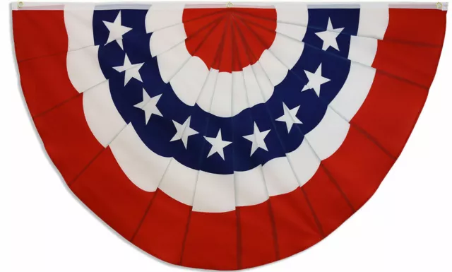 U.S.A. BUNTING STARS & STRIPES FLAG 3'x5' SUPPORT PATRIOTIC USA UNITED STATES