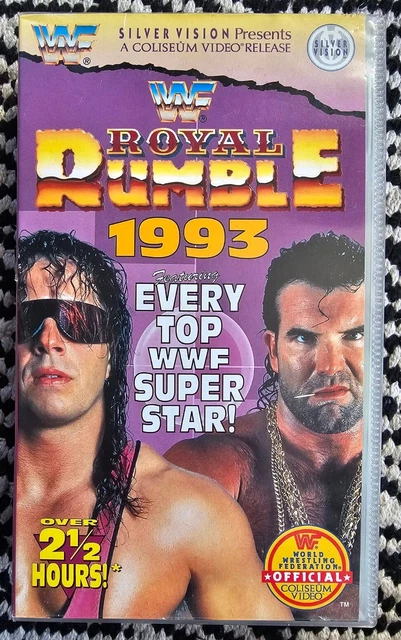 WWF ROYAL RUMBLE 1993 (VHS, 1993) WWE Silver Vision Video Wrestling WCW ...