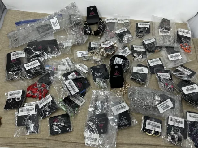 Large lot of Paparazzi Jewelry Collection 50 Pieces Wholesale Bulk