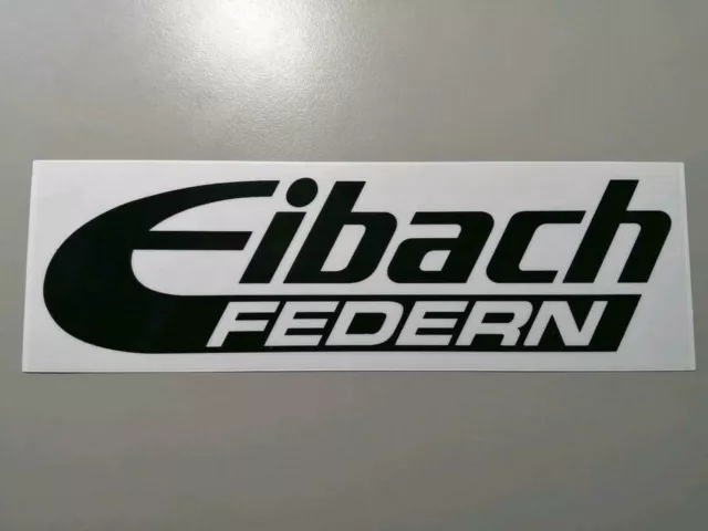 Original Aufkleber Sticker Eibach Federn schwarz weiss