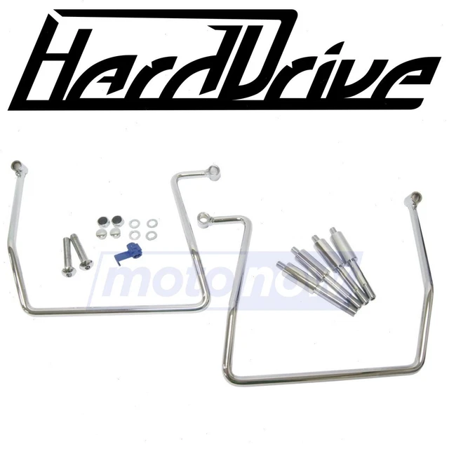 HardDrive Saddlebag Support Brackets for 1995-2010 Harley Davidson FXD Dyna vw