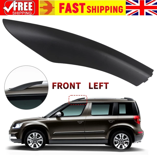 4-Pack Black Roof Rack Rail End Cover Caps For Lexus RX300, RX330, RX350, RX400h (2003-2008)