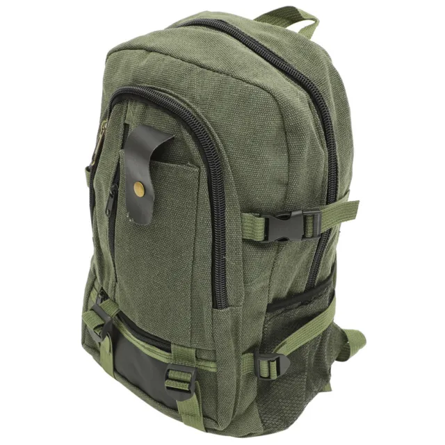 canvas backpack daypack Green Rucksack Large Capacity Canvas Backpack Travel