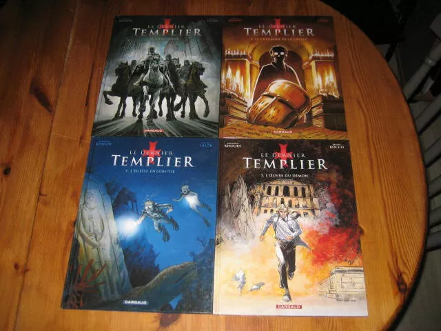 lot 4 bd LE DERNIER TEMPLIER 1+2+3+5 DARGAUD