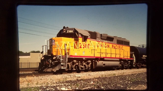 T2015 TRAIN SLIDE Railroad MAIN Line UNION PACIFIC 2580 SALT LAKE CITY UT 2001