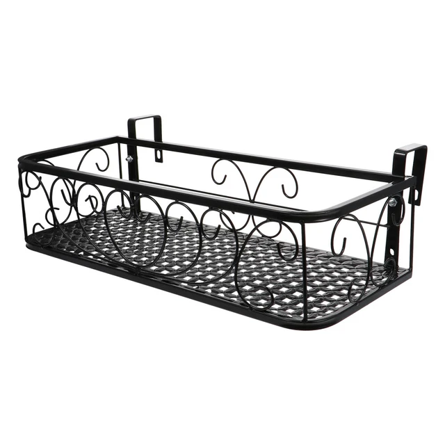 Supporto Per Piante Da Parete In Metallo Nero – Pieghevole, 15 Cm, Confezione Da 2 – Aifeier ET - 2