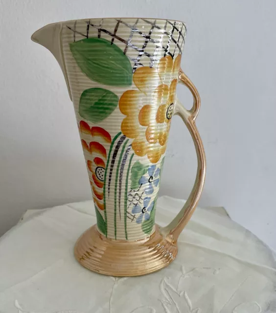 Estate Vintage Antique Wade Heath England Art Crafts Deco Pitcher Vase