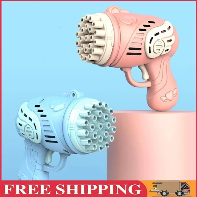 23 Holes Soap Water Bubble Machine Bubble Blower Maker Toy for Kid (C Blue)
