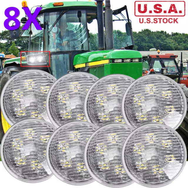 8X 4.5" LED Flood Fender Light For John Deere 50 Series: 4050 4250 4450 4650