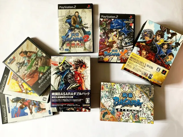 PS2 Sengoku Basara 1 2 Heroes X limited Set Lot Playstation2 Cross GAME JAPAN JP