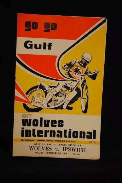 SPEEDWAY - Wolverhampton vs Ipswich - 3 Oct 1975