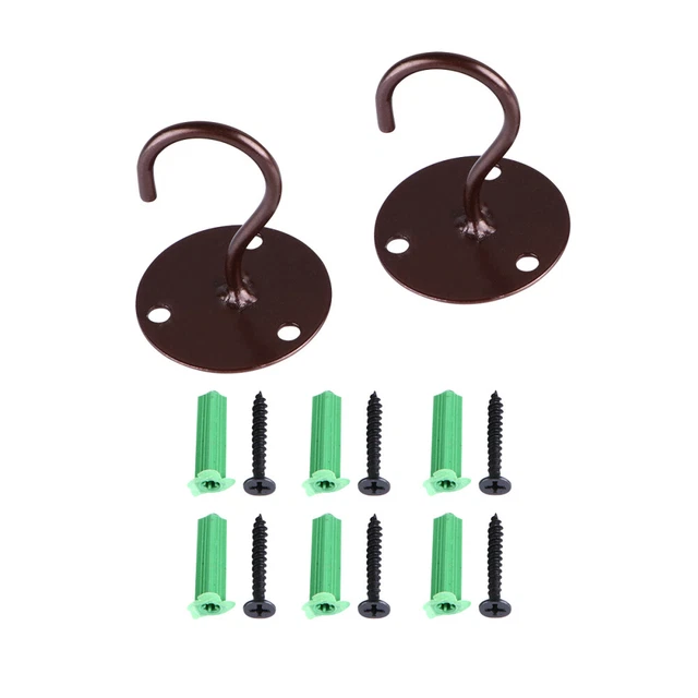 2 PCS Ganci Parete Resistenti Gancio Oscillante Supporto Metallo Allacciare