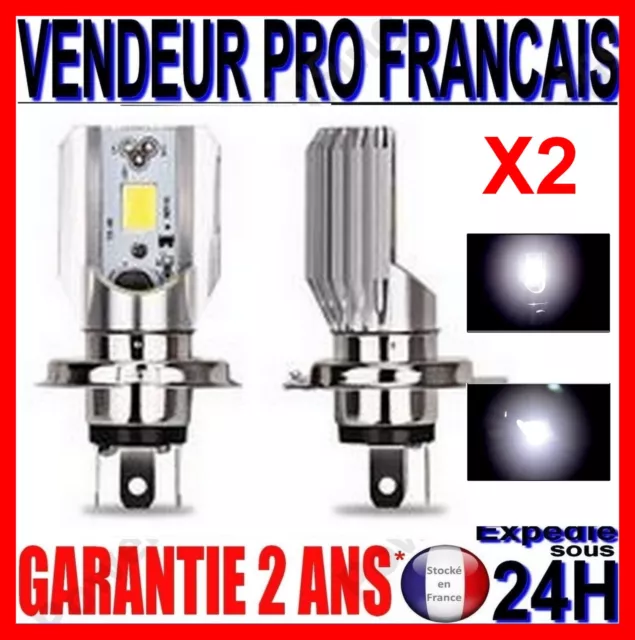 AMPOULES LED LAMPE POUR PHARE FEU DE SCOOTER MOTO H4 35/35 watts PX43t 12 volts