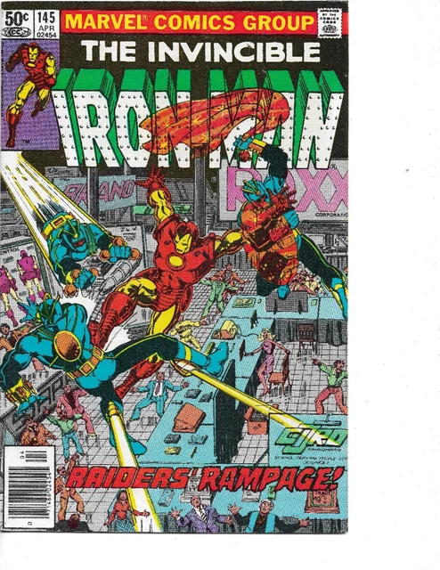 Invincible Iron Man (Marel 1981) VFnm #145 Newsstand Copy BOB LAYTON Art!