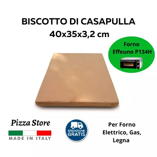 BISCOTTO DI CASAPULLA P134H 40x35 - PIETRA REFRATTARIA PIZZA FORNO