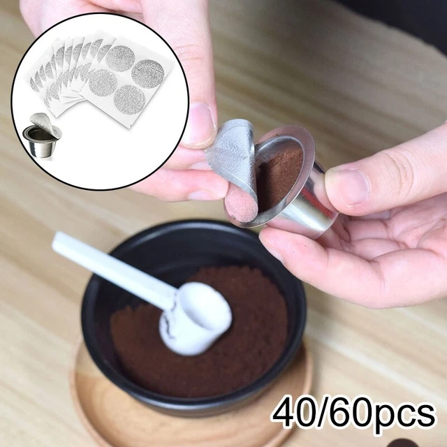Couvercles de capsule café en aluminium faciles et propres pour Nespresso 40/60