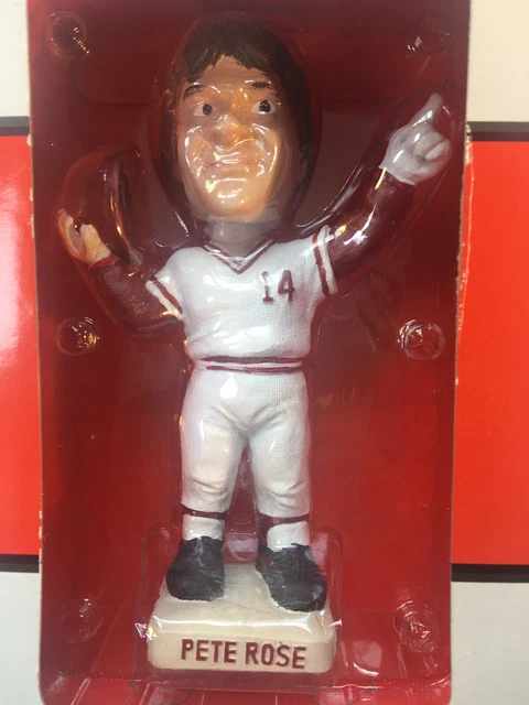 New Bobble Head Dreams Cincinnati Reds Pete Rose #14 Farewell To Riverfront
