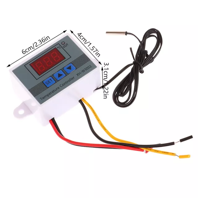 1PC XH-W3002 12V-220V Digital LED Temperature Controller 10A Thermostat 3