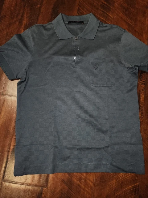100% AUTHENTIC LOUIS Vuitton T-Shirt Damier Brown Ebene Short ...
