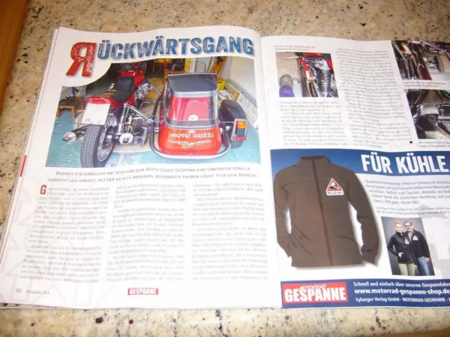 Motorrad Gespann Beiwagen rangieren Rückwärtsgang Rangierhilfe mit 12V E-Motor