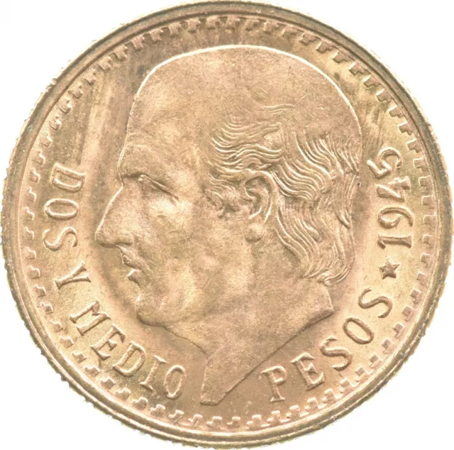 1945 2 1/2 Pesos - Mexico Gold Coin *922