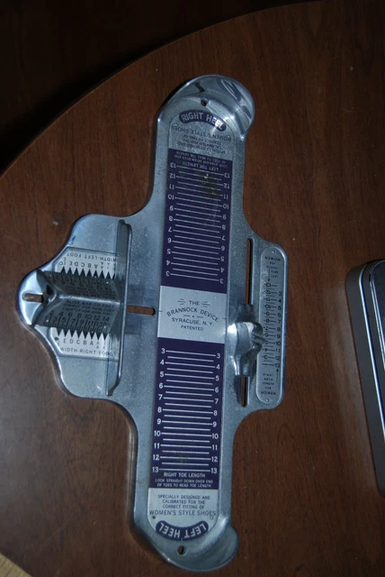 Vintage Brannock Device Syracuse NY foot measuring shoe fitting tool - Women's