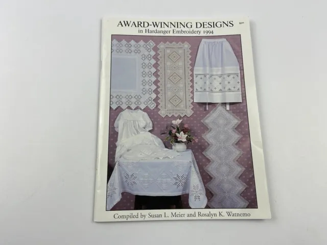 award winning designs in hardanger pattern booklet 1994 Apron Baby Dress