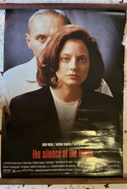 The Silence Of The Lambs Original Movie Poster 1991 Rolled Double Sided 40x27"