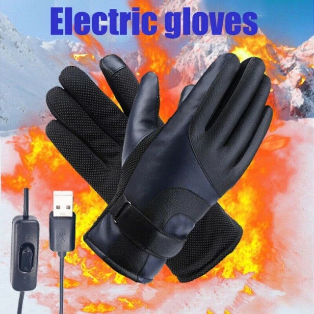 Gants Chauffants Electrique d'Hiver Coupe-Vent avec Fonctionnement du Tactile 2