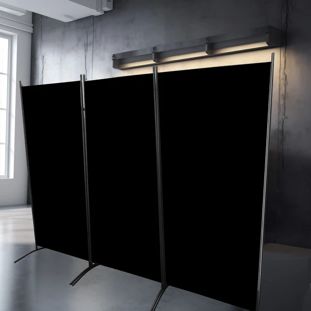 FOLDING PRIVACY SCREENS Room Divider 6ft 3 panel Portable Separating