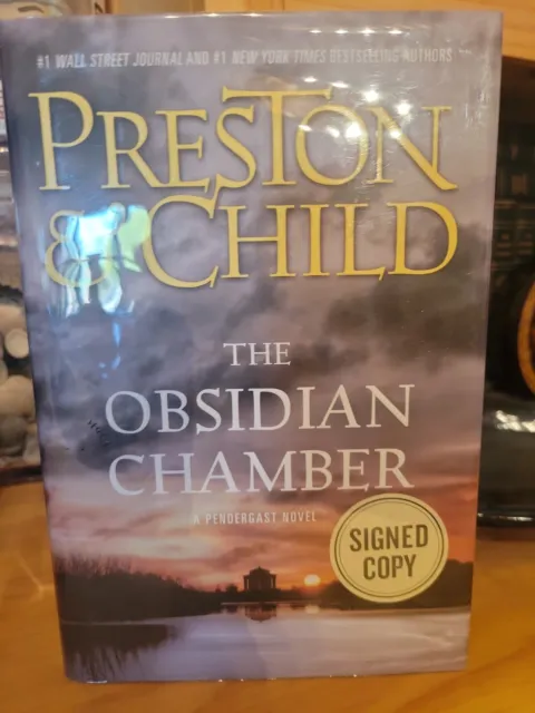 SIGNED COPY 2X The Obsidian Chamber Book Preston & Child 1st First Edition HC DJ