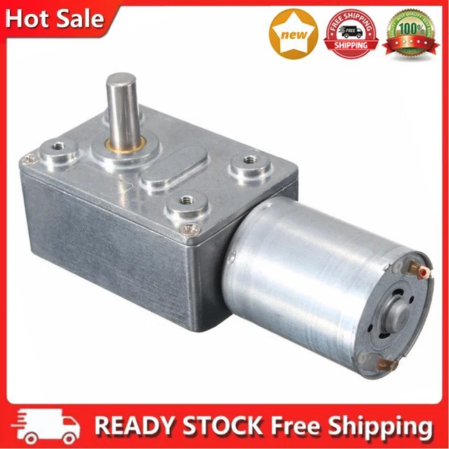 Motore cambio DC 12 V acciaio inox 2-100RPM quadrato per micro verricelli (50RPM)