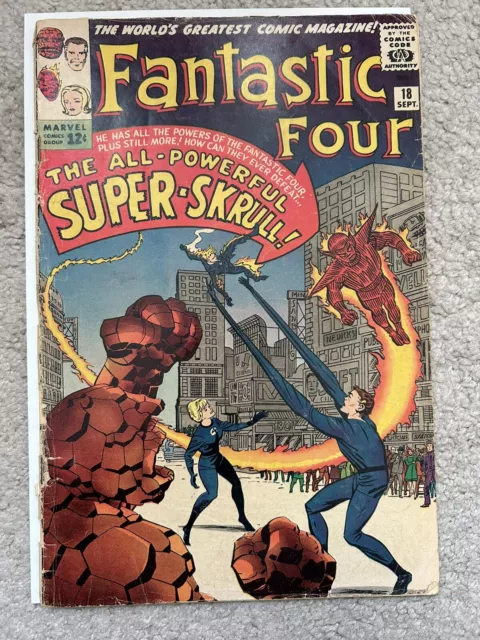Fantastic Four #18 Marvel Comics 1963 1st App. Super Skrull