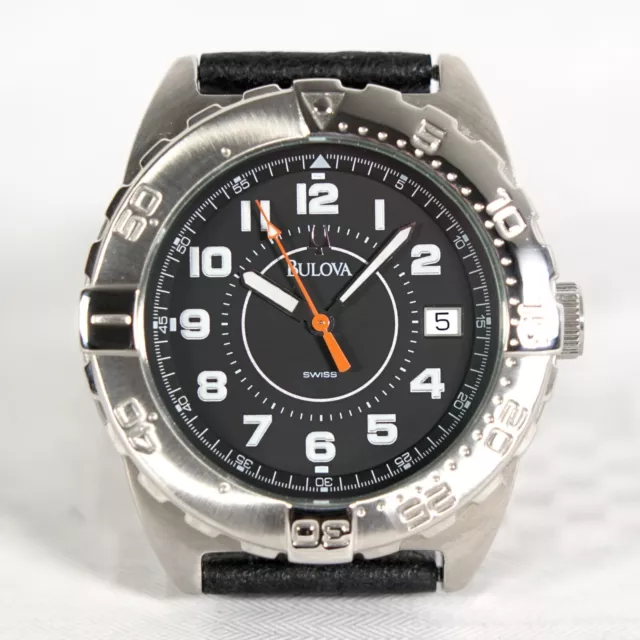 Vintage BULOVA Diver Herren Taucher Quartz Armbanduhr Uhr ETA 955.114 7 Jewels