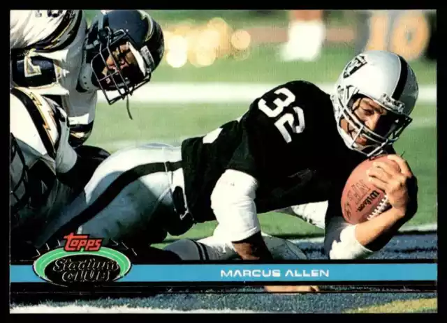 1991 Stadium Club Marcus Allen Los Angeles Raiders #8